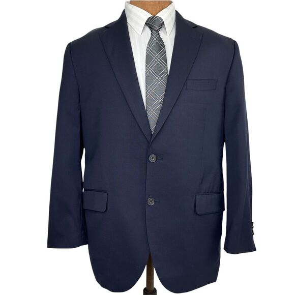 Jack Victor Mens Wool Blazer 44R 3Sixty5 Super 130s Performance Stretch jacket - Picture 1 of 6